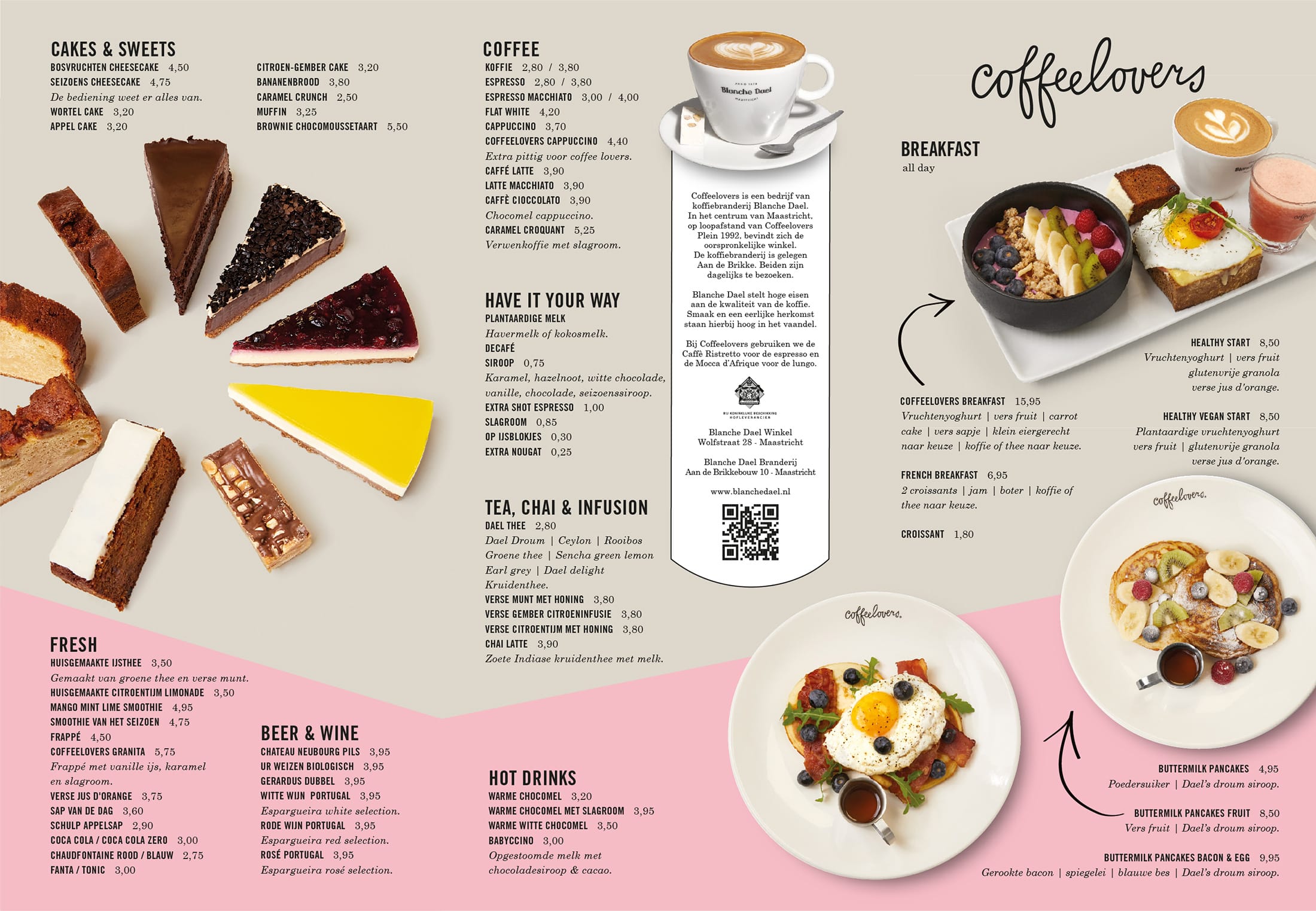 Menu Coffeelovers Maastricht